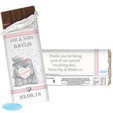 Personalised Me to You Bear Wedding Couple Chocolate Bar Image Preview